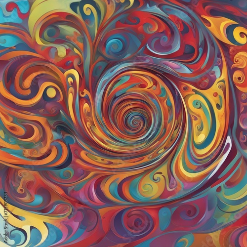  pattern with circles A colorful abstract spiral art texture with a spirals, designs, and artistic element 
