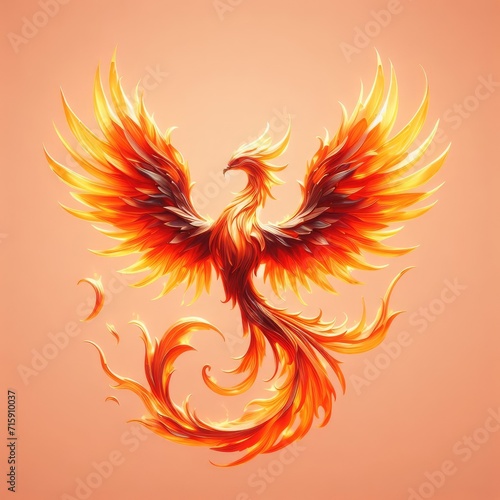 illustration of a phoenix bird 