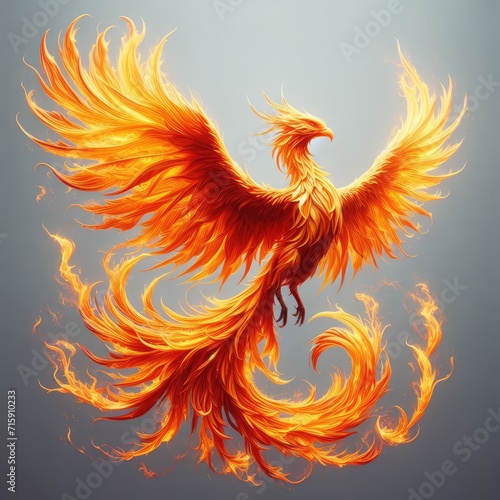 illustration of a phoenix bird 