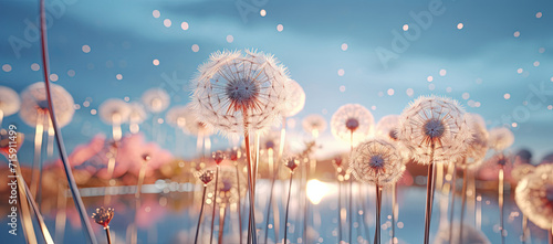 Dandelions Blowing in the Wind, A Beautiful and Ethereal Natural Phenomenon
