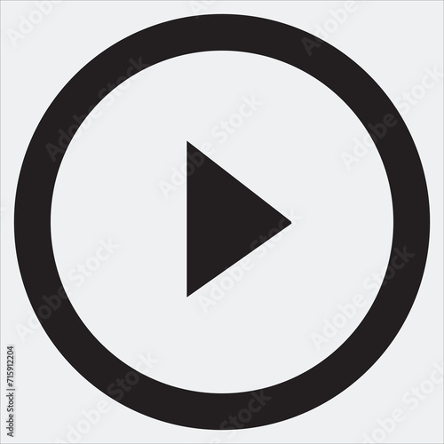 video player icon vector, play button, download, computer icons symbol download circle play icon EPS