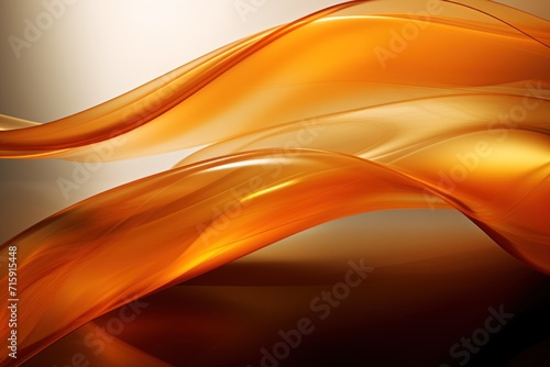  a close up of an orange wave on a black and white background with a light gray back ground and a light brown back ground.