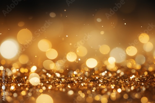  a blurry image of gold glitter on a black and white background with a blurry image of gold glitter on a black and white background. © Shanti