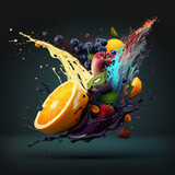 Fruit Splash Pictures, Images and Stock Photos