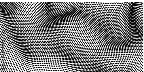 Abstract Halftone Optical Illusion Background Vector Illustration