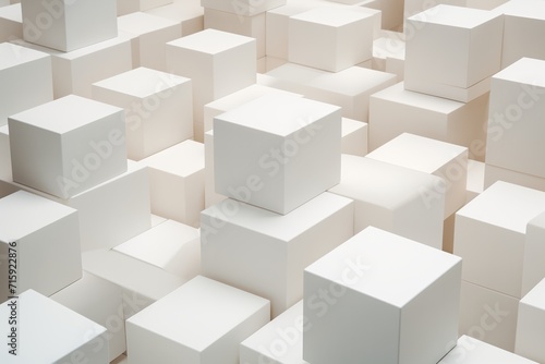 white boxes in a row in a chaotic pattern