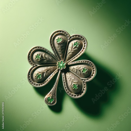 st patricks day background with flower 
