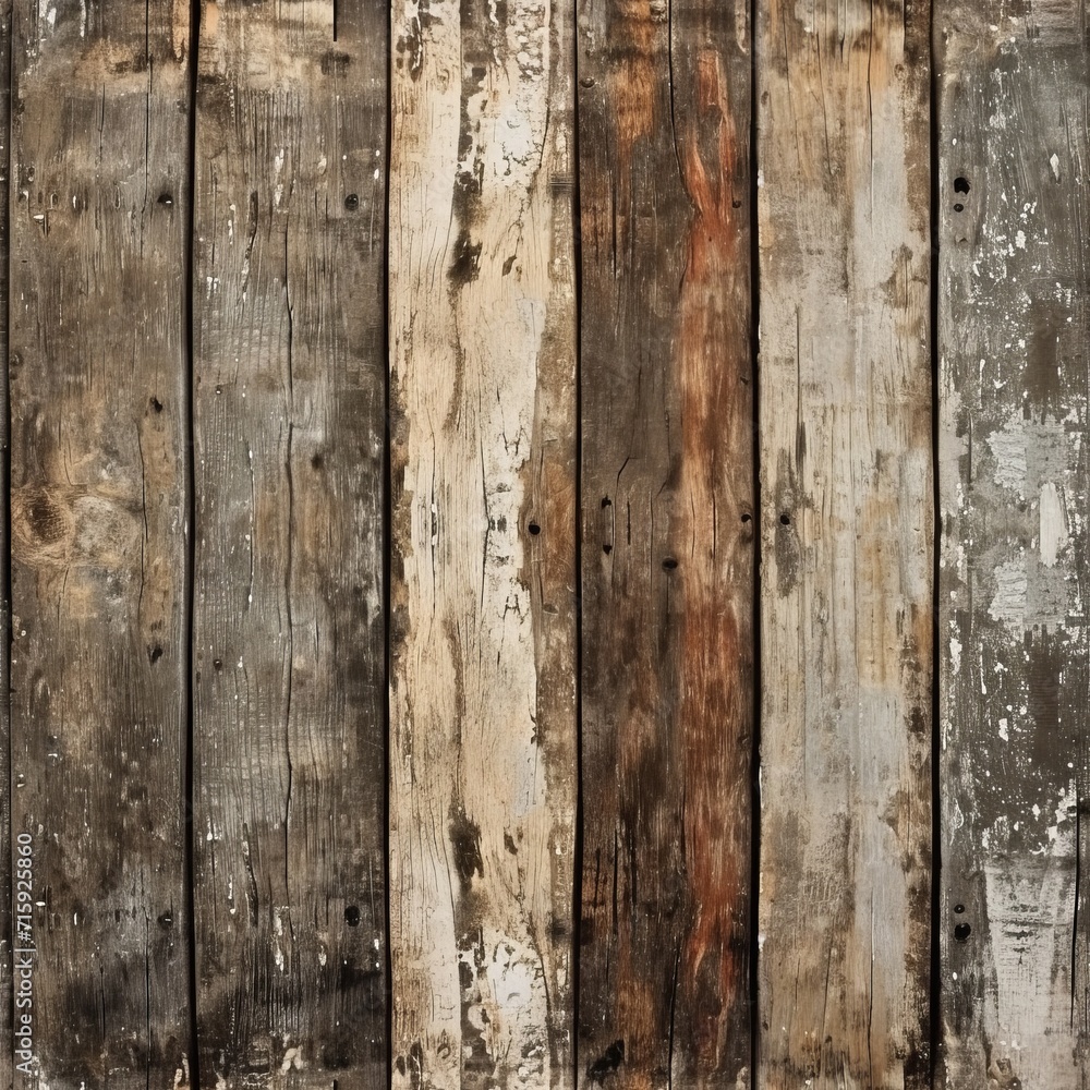 Old plank wood floor seamless texture
