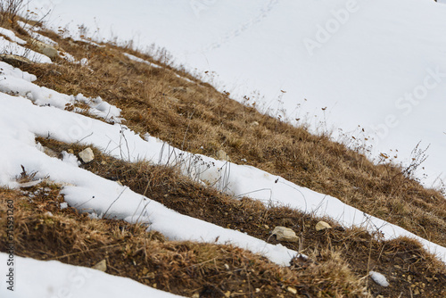 Hike to the snow-capped peaks of the Georgian mountains in the Ilto Nature Reserve
