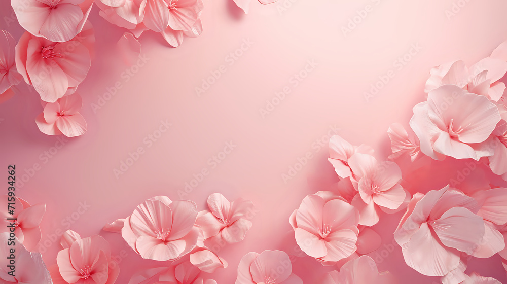 pink background with pink flowers pink background with pink flowers