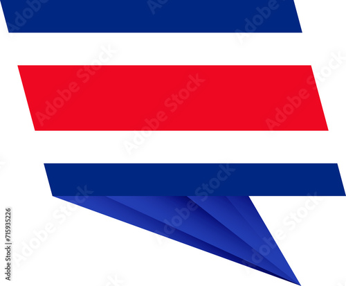 Costa Rica pin flag