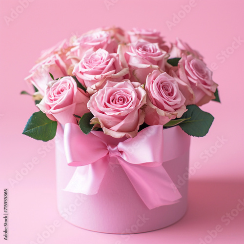 bouquet of roses in vase