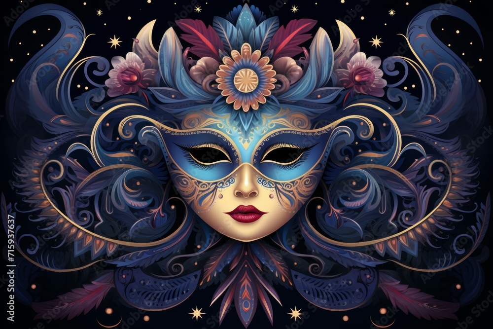 Hauntingly beautiful moonlit masquerades - Generative AI