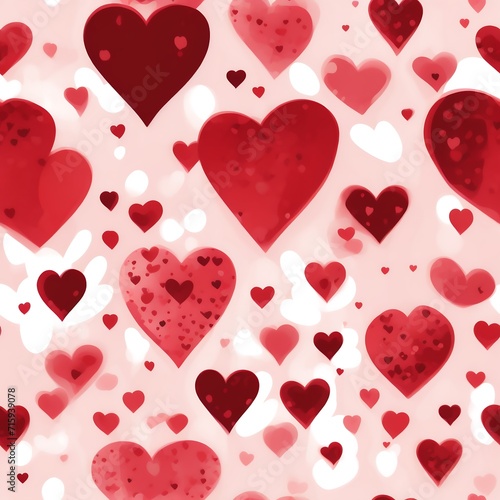 Valentine hearts background  seamless background with hearts