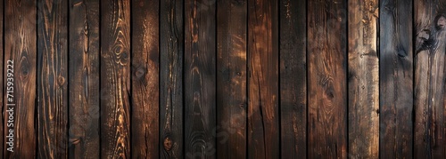 Vertical wood background. Wide wooden background. Dark wood texture