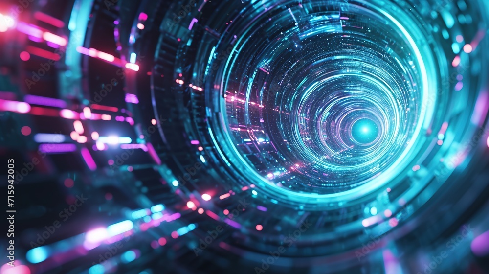 digital data concept. abstract background of binary code and technology created with Generative AI digital data concept. abstract background of binary code and technology created with Generative AI