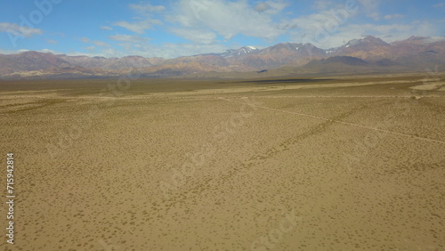 Desert landscape in the Mendoza Andes