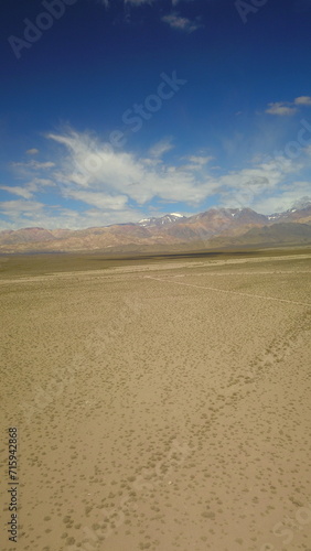 Desert landscape in the Mendoza Andes