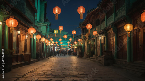 Illuminate ancient city streets at dusk.