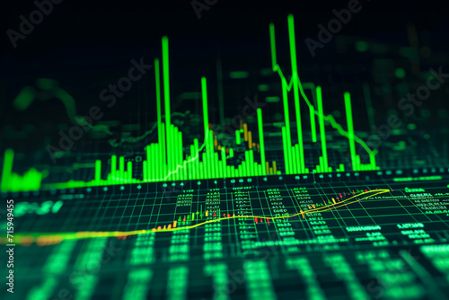 A candlestick chart of the index