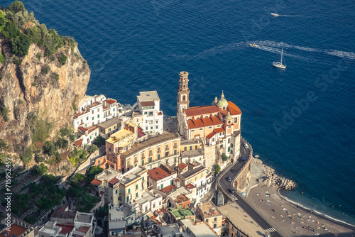 Am Italian Village Atrani on Amalfi Coast shot from above