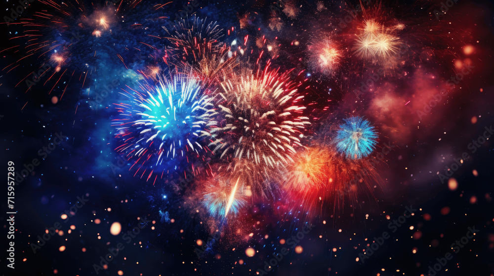 Fototapeta premium fireworks in the night sky