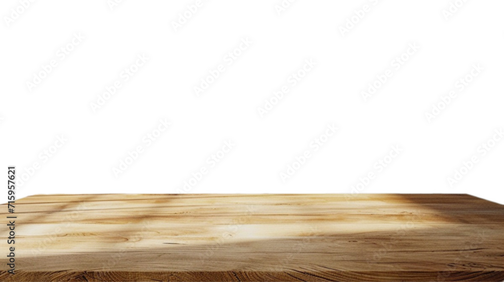 Blank Wooden table mockup in 3d without backoground png for advertisement. Created using generative AI. Blank Wooden table mockup in 3d without backoground png for advertisement. Created using generative AI.