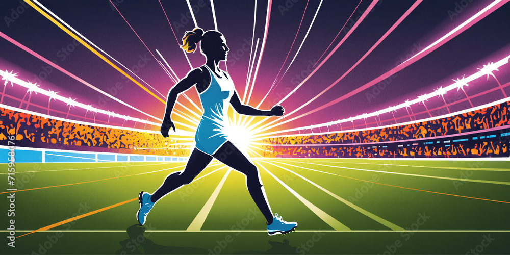 illustration in cartoon or icon style of athletes in competition, training, Olympics
illustration in cartoon or icon style of athletes in competition, training, Olympics
