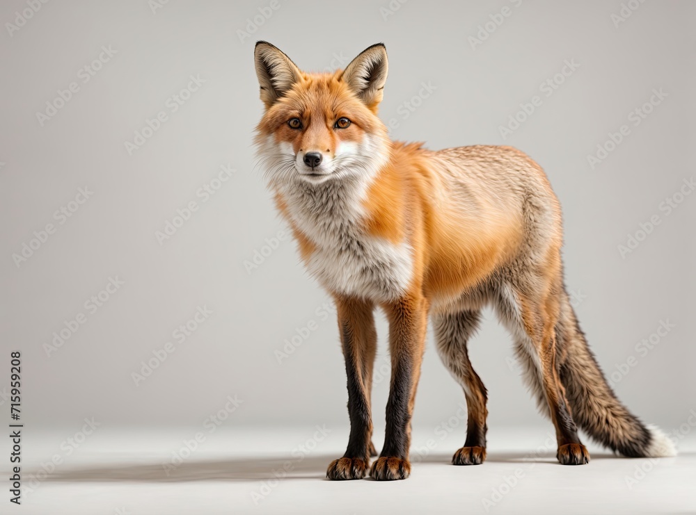 Scarlet Fox on a Blank Slate