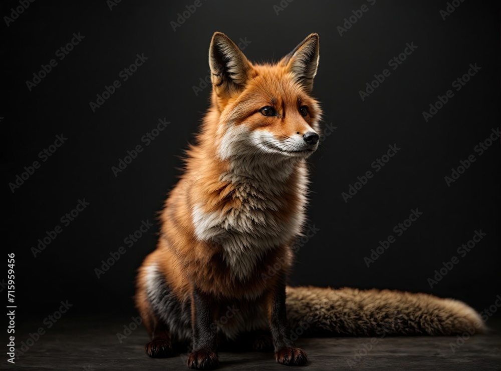 Red Fox in Stygian Silence