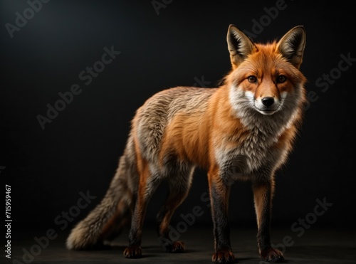 Wallpaper Mural Red Fox on Black Velvet Torontodigital.ca