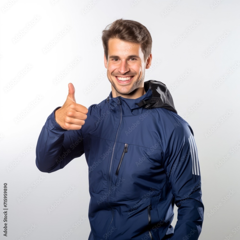 man showing thumb up man showing thumb up