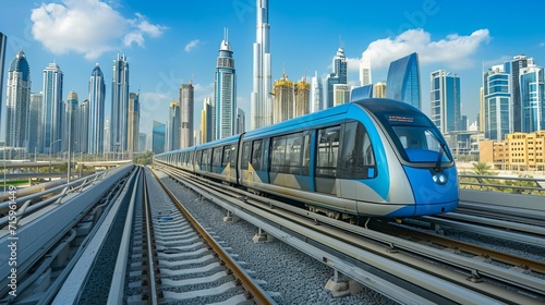 Dubai, metro train system is renowned for its reliability and convenience, and showcases its sleek design and modern amenities. Near Future Museum 