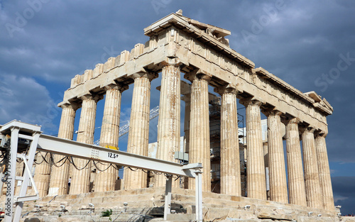Wonderful views of the Acropolis on a hill in Athens with far-reaching views in great weather