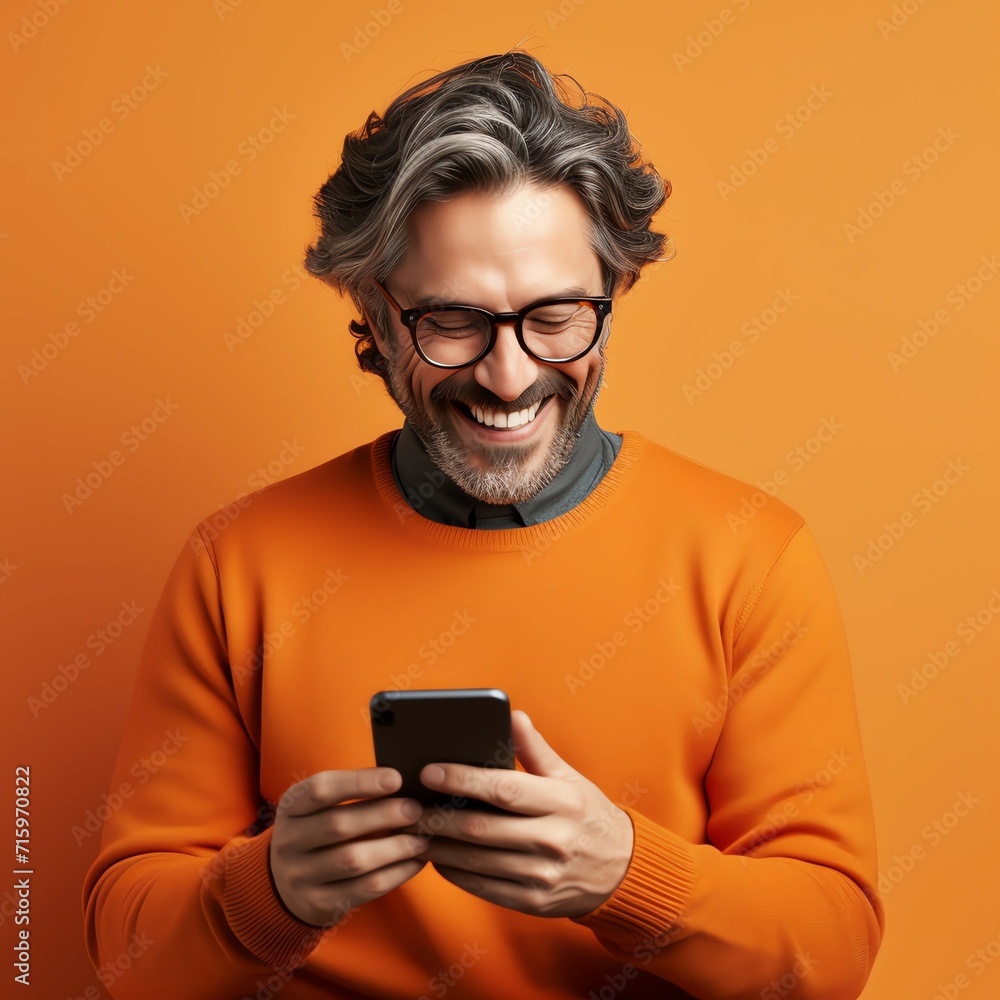 man with phone man with phone