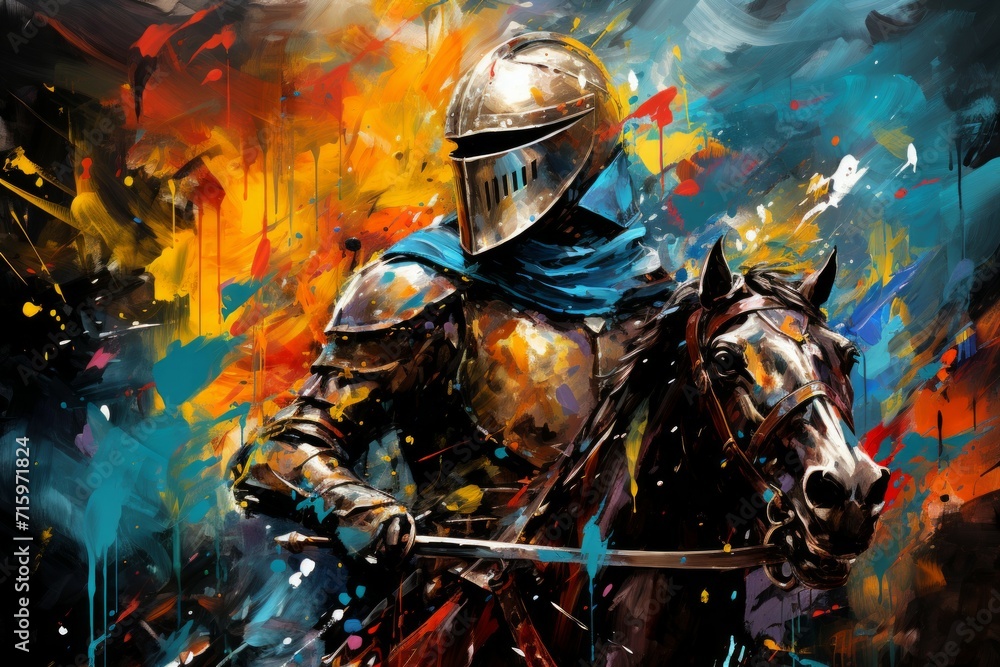 Stoic and honorable knight - Generative AI Stoic and honorable knight - Generative AI