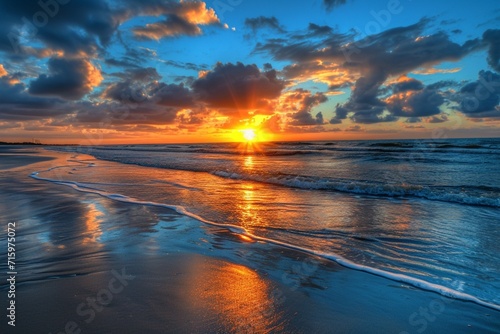 Sunrise On South Padre Island Texas, HD, Background Wallpaper, Desktop Wallpaper photo