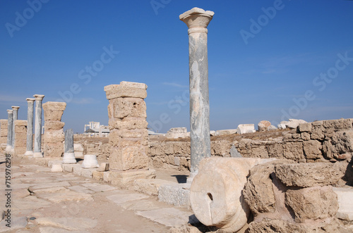Laodikya Ancient City in Denizli, Turkey. photo
