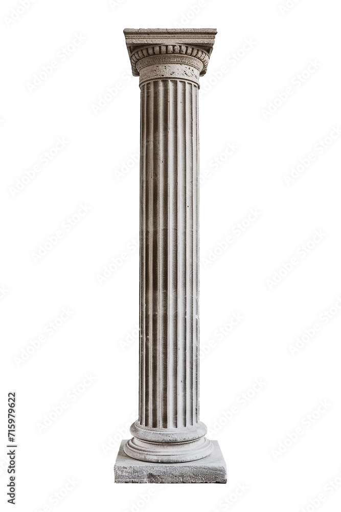 Isolated stone column on transparent background, PNG Isolated stone column on transparent background, PNG