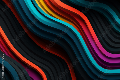 Colorful wallpaper image depicting diferent colorful shapes photo