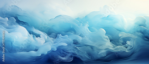 Beautiful blue art background for your smartphone or laptop, in the style of fluid landscapes, smokey background, realistic seascapes, flowing forms, atmospheric clouds