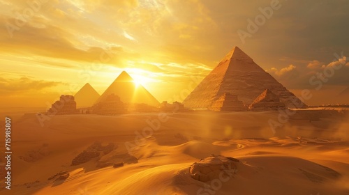 Pyramids in the sun