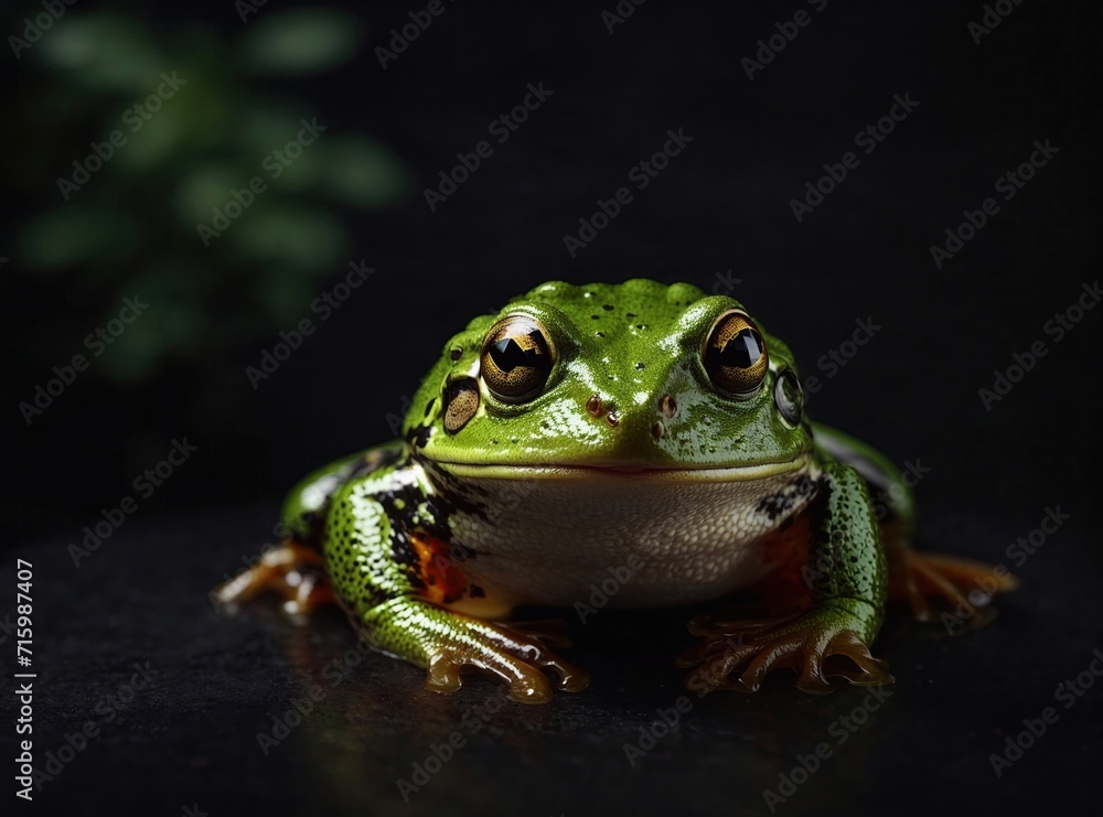 Naklejka premium Frog in Midnight