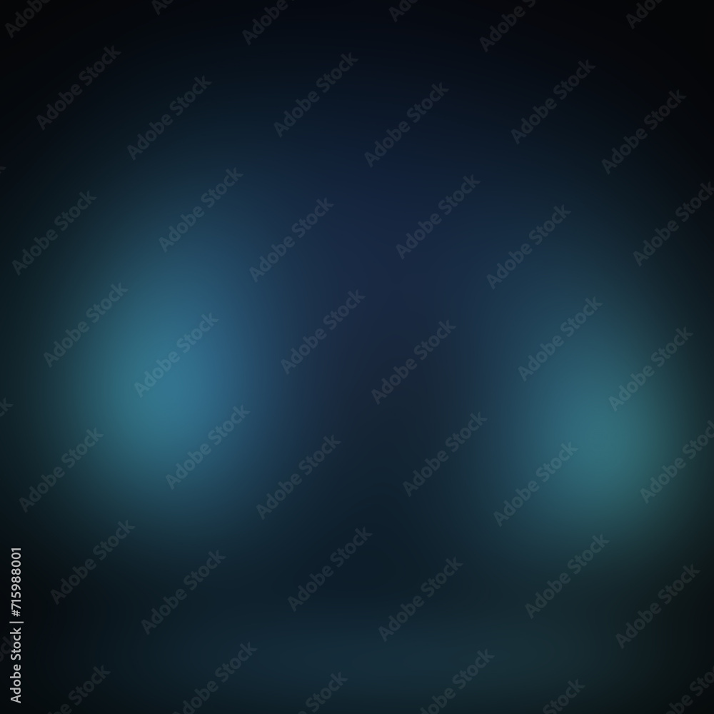 Abstract blurred gradient mesh background in dark night colors. Smooth banner template. Easy editable color illustration with no transparency. smooth image used for ad, poster, web, games, business	