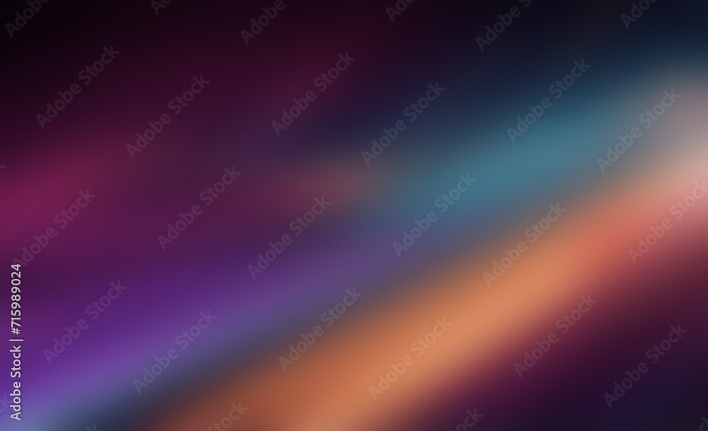 abstract colorful background, Abstract blurred gradient mesh background in dark night colors. Smooth banner template. Easy editable color illustration with no transparency. smooth image used for ad, 