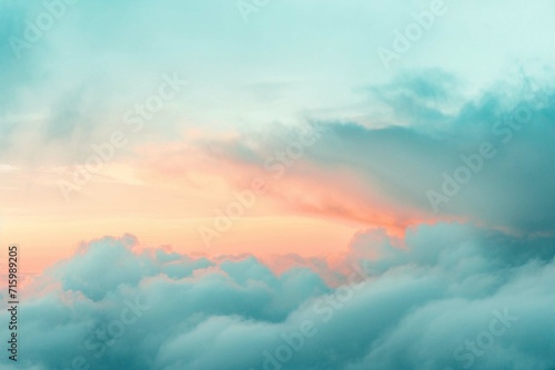 soft cloud and sky with pastel gradient color, nature abstract background