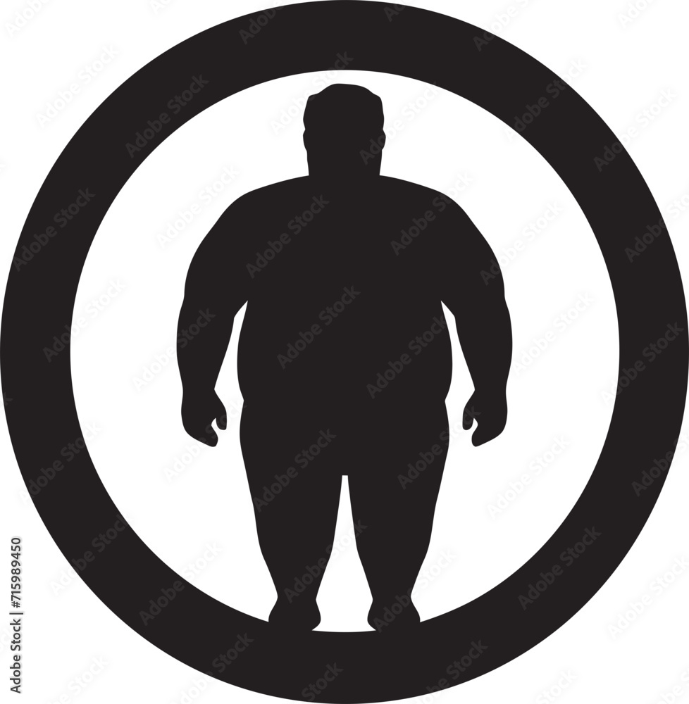 Weight Warrior Black Iconic Human Figure Leading the Anti Obesity Charge Svelte Symmetry Human Logo Vector for Black Iconic Obesity Awareness Weight Warrior Black Iconic Human Figure Leading the Anti Obesity Charge Svelte Symmetry Human Logo Vector for Black Iconic Obesity Awareness