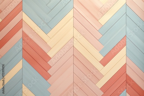 Multicolored texture herringbone parquet background with pastel and geometric pattern, colorful elements