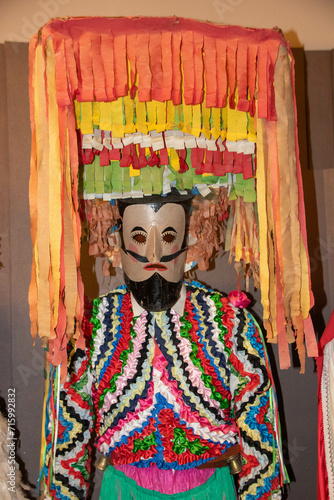 traditional mask for entroido, the galician carnival photo