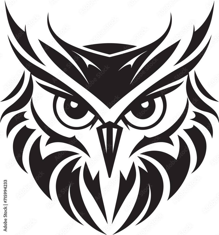 Night Vision Stylish Vector Art with Elegant Owl Emblem Eagle eyed Insight Intricate Black Icon Design for Modern Branding Night Vision Stylish Vector Art with Elegant Owl Emblem Eagle eyed Insight Intricate Black Icon Design for Modern Branding